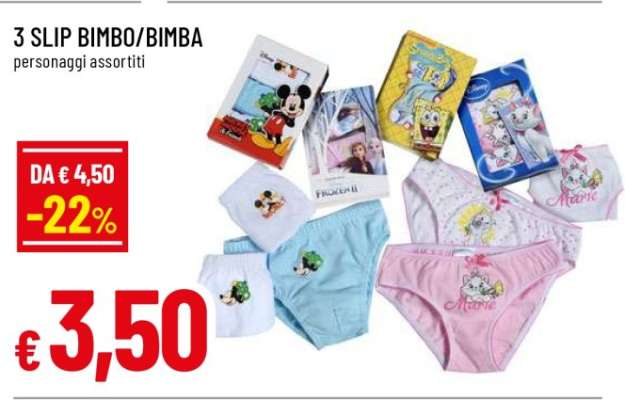 3 SLIP BIMBO/BIMBA