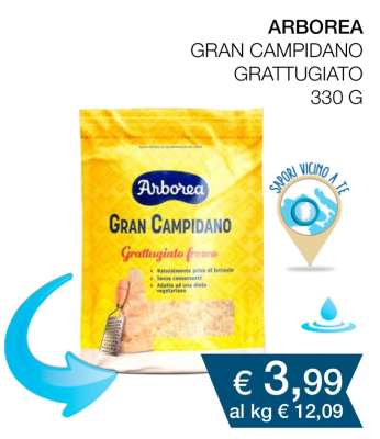 ARBOREA GRAN CAMPIDANO GRATTUGIATO 330 G