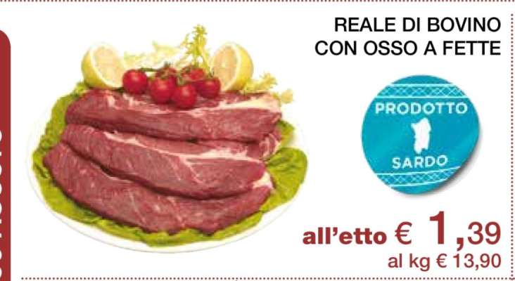 REALE DI BOVINO CON OSSO A FETTE