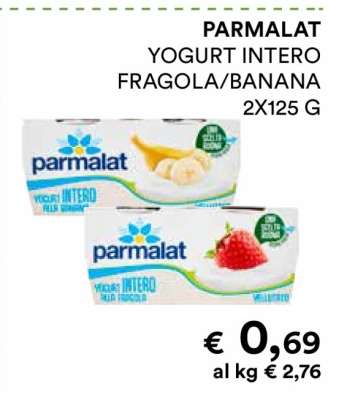 PARMALAT YOGURT INTERO FRAGOLA/BANANA