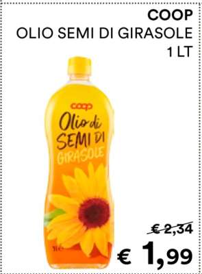 COOP OLIO SEMI DI GIRASOLE 1 LT