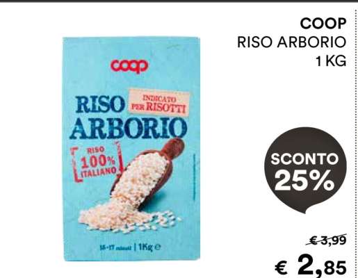COOP RISO ARBORIO 1 KG