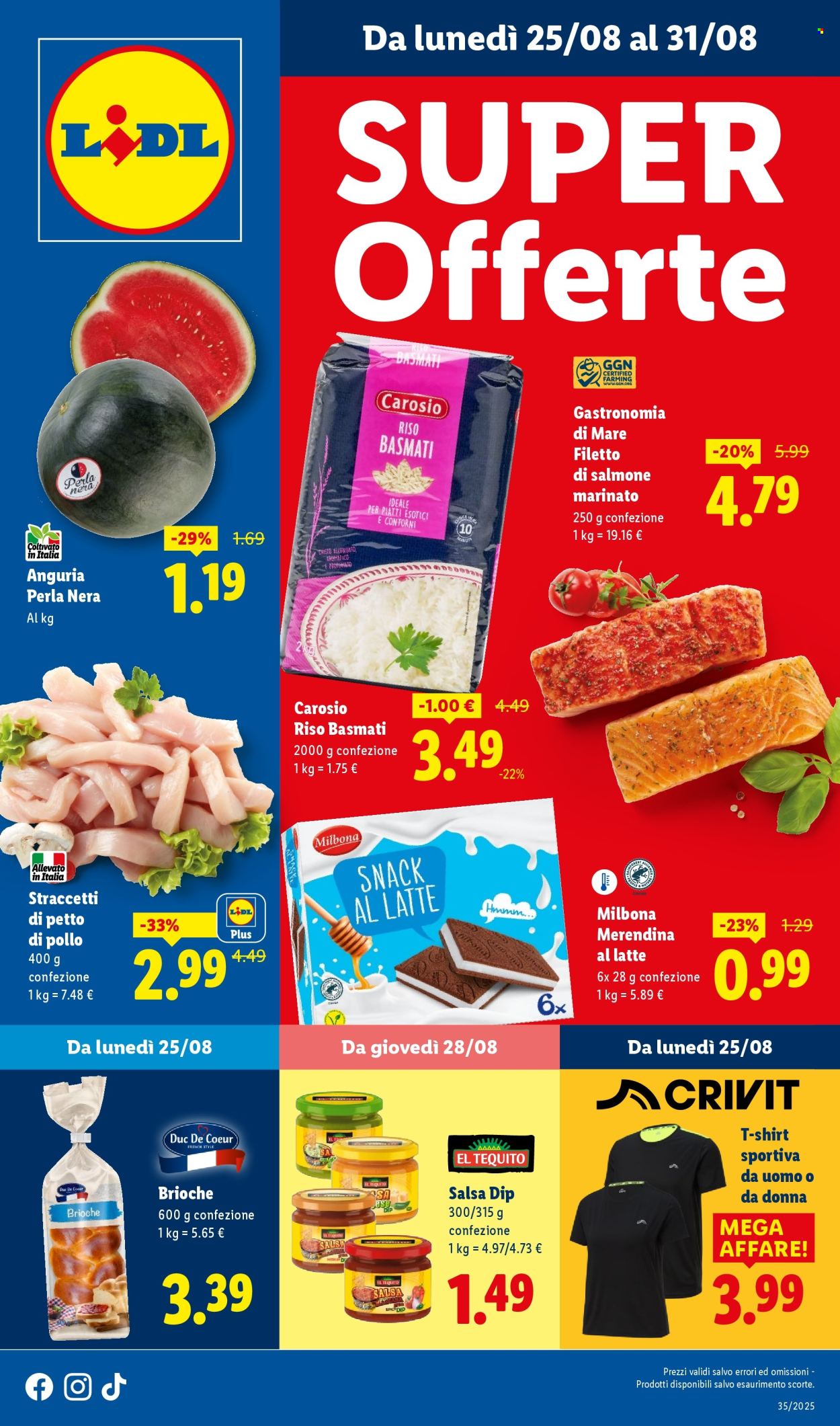 Volantino Lidl - 25/8/2025 - 31/8/2025. Pagina 1