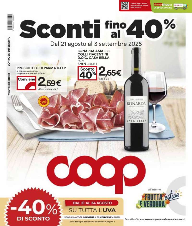 Volantino Coop - 21/8/2025 - 3/9/2025.