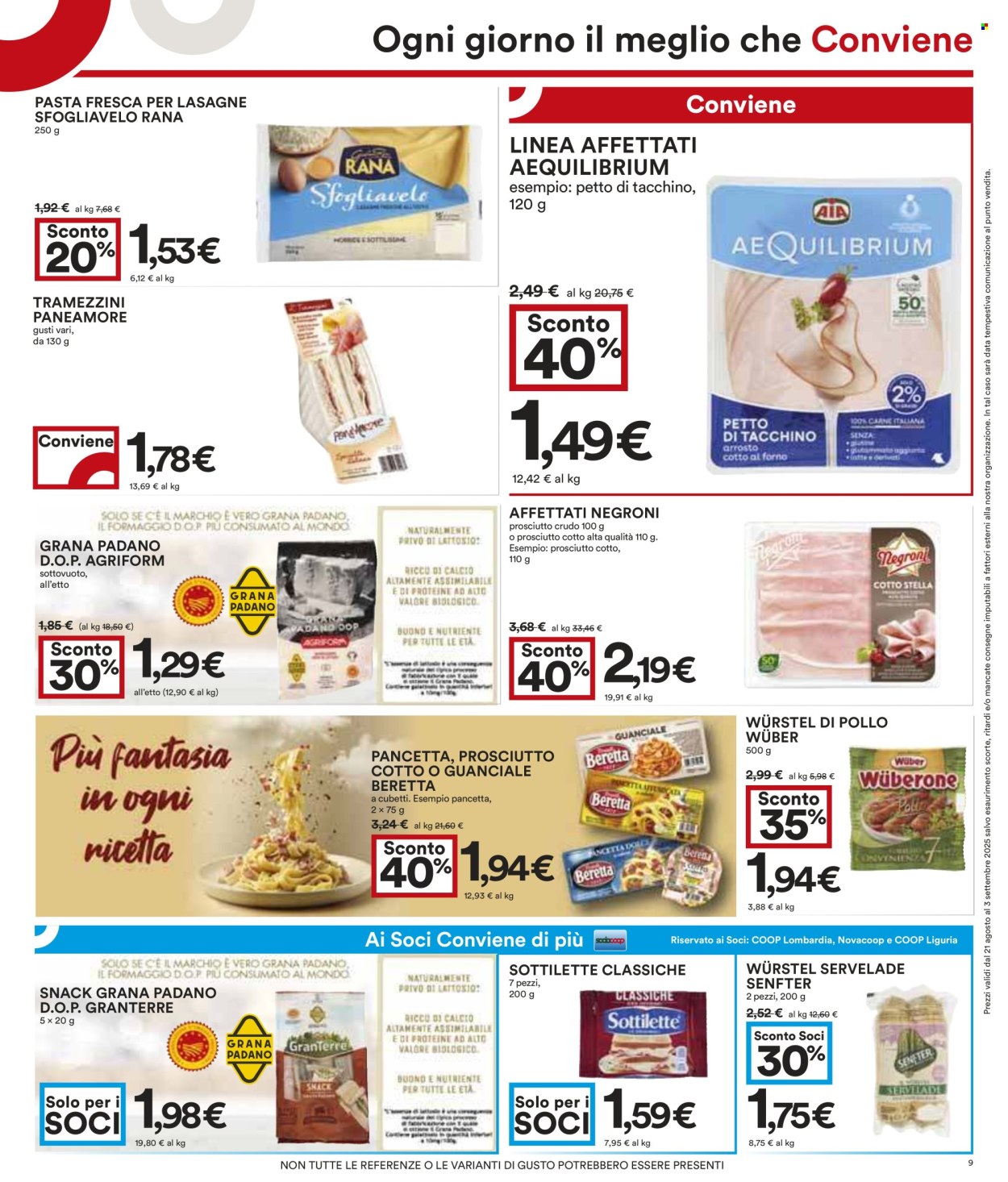 Volantino Coop - 21/8/2025 - 3/9/2025. Pagina 9