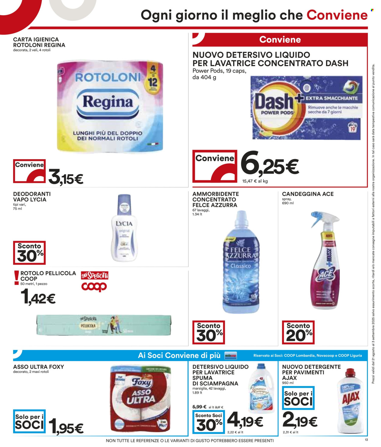 Volantino Coop - 21/8/2025 - 3/9/2025. Pagina 13