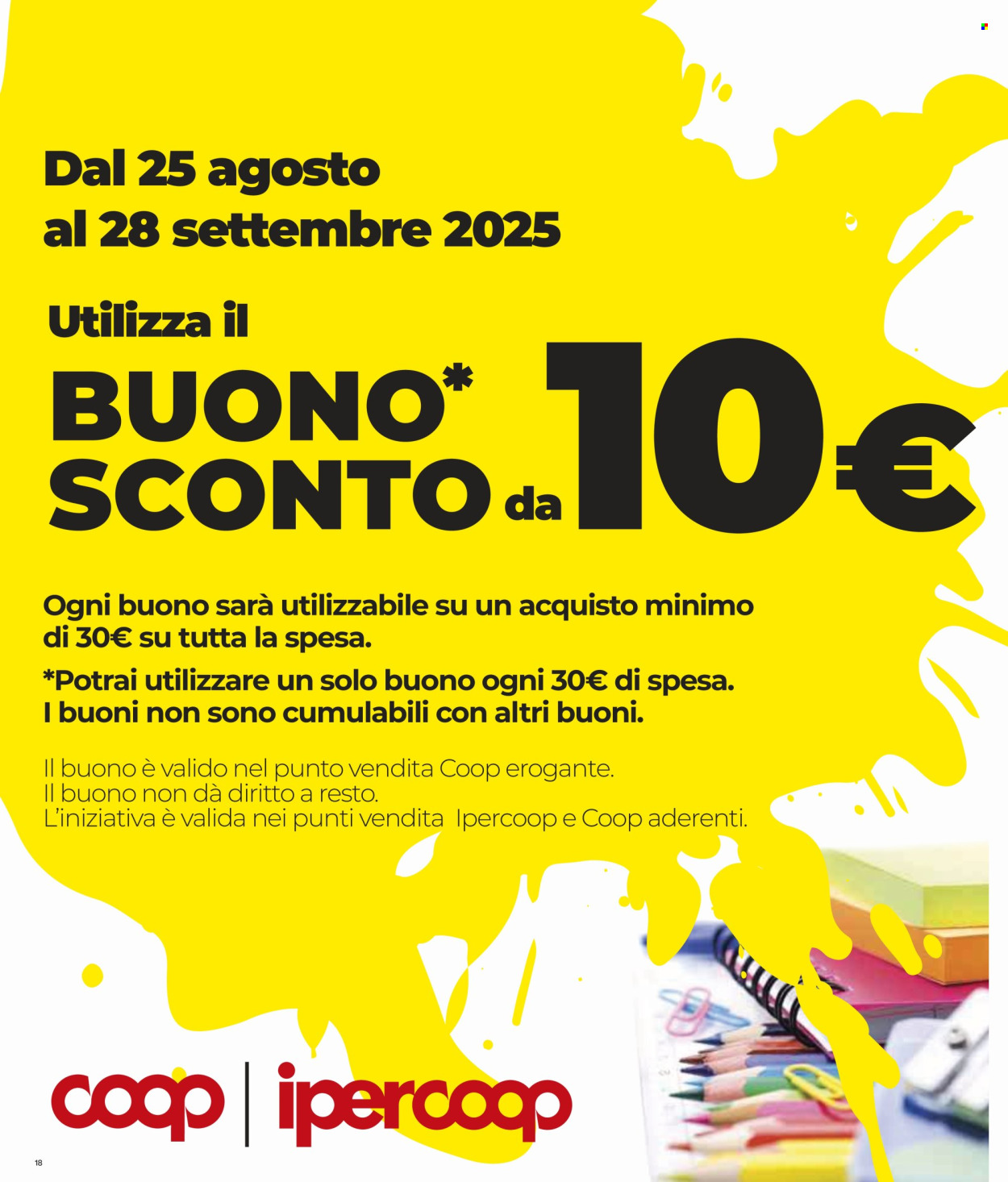 Volantino Coop - 21/8/2025 - 3/9/2025. Pagina 18