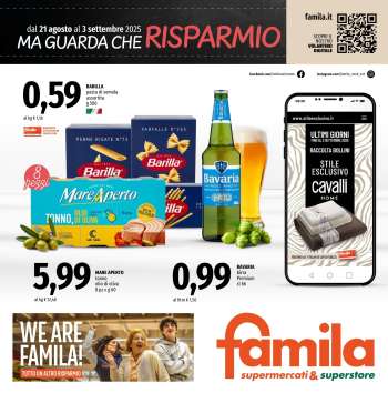 Volantino Famila - 21/8/2025 - 3/9/2025.