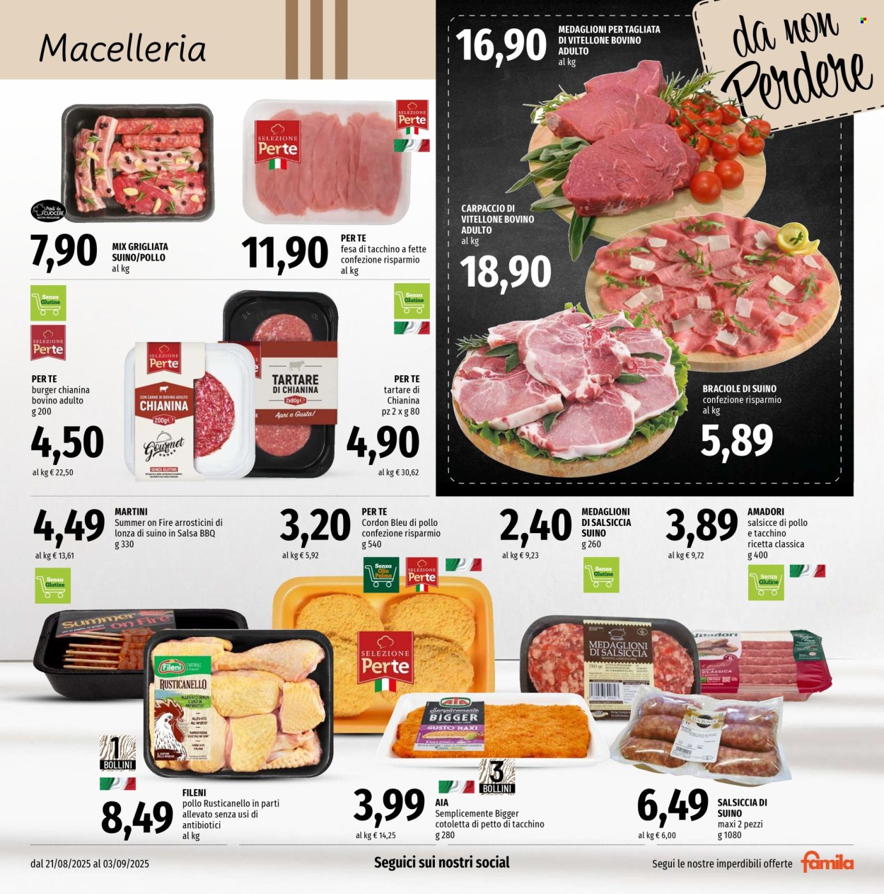 Volantino Famila - 21/8/2025 - 3/9/2025. Pagina 3