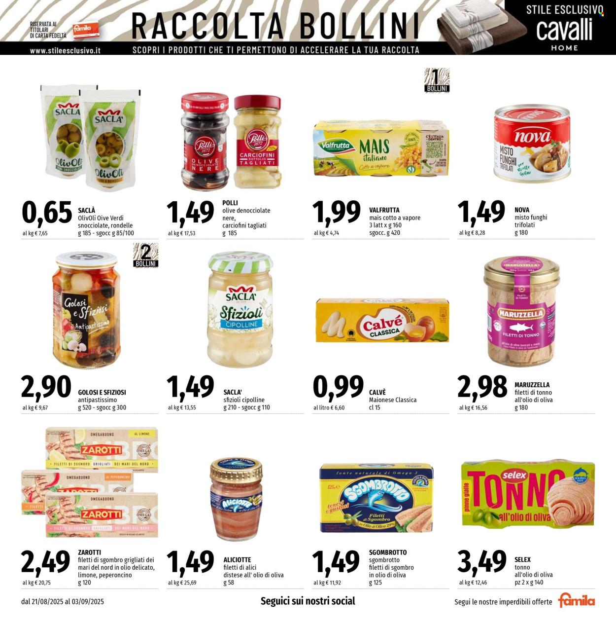 Volantino Famila - 21/8/2025 - 3/9/2025. Pagina 9