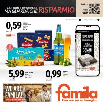 Volantino Famila - 21/8/2025 - 3/9/2025.