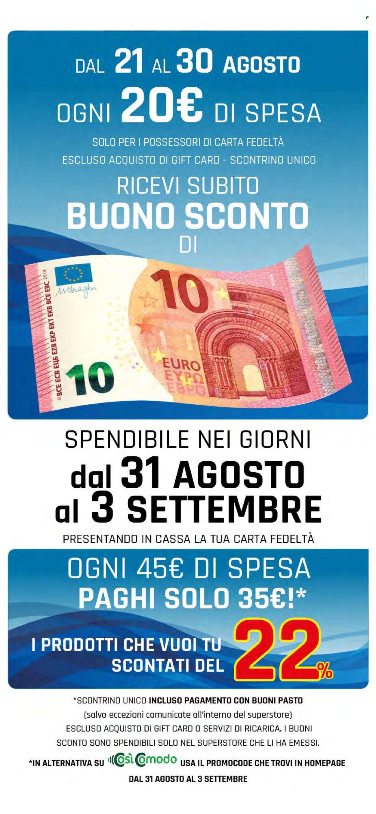 Volantino Famila - 21/8/2025 - 30/8/2025. Pagina 2