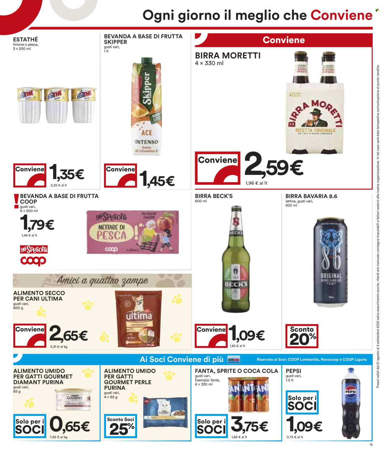Volantino Coop - 21/8/2025 - 3/9/2025. Pagina 15