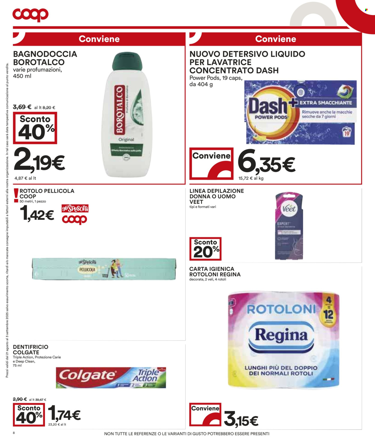 Volantino Coop - 21/8/2025 - 3/9/2025. Pagina 8
