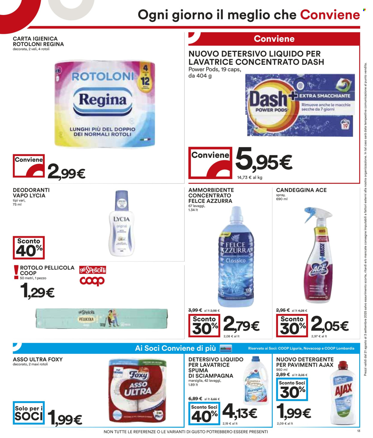Volantino Coop - 21/8/2025 - 3/9/2025. Pagina 13