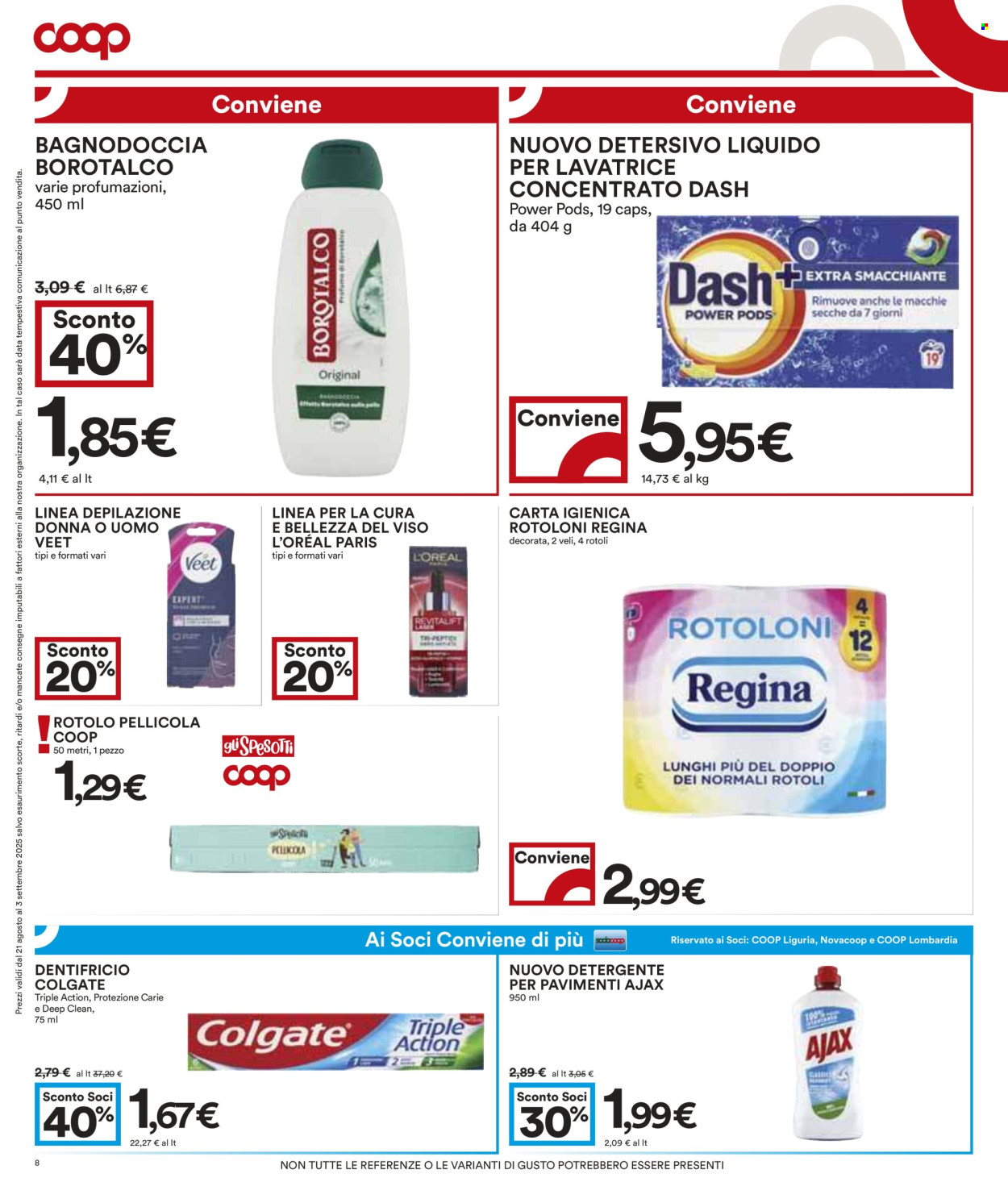 Volantino Coop - 21/8/2025 - 3/9/2025. Pagina 8
