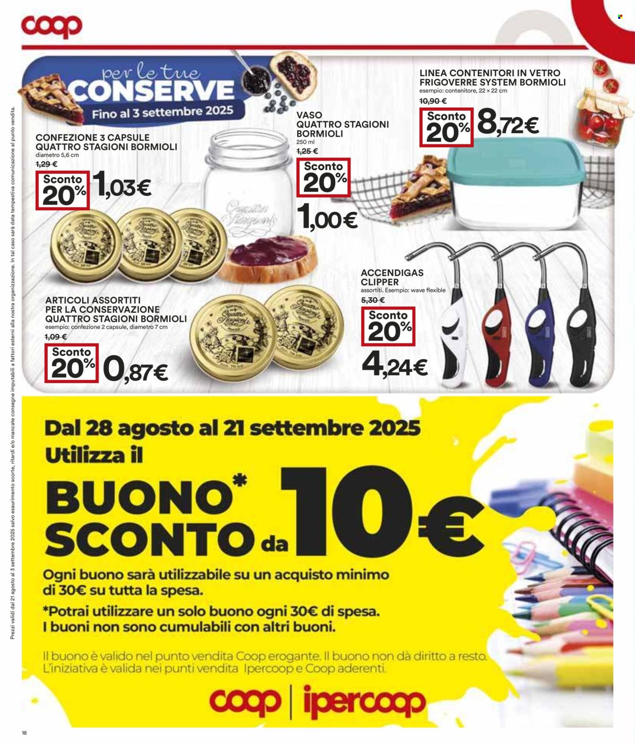 Volantino Coop - 21/8/2025 - 3/9/2025. Pagina 18