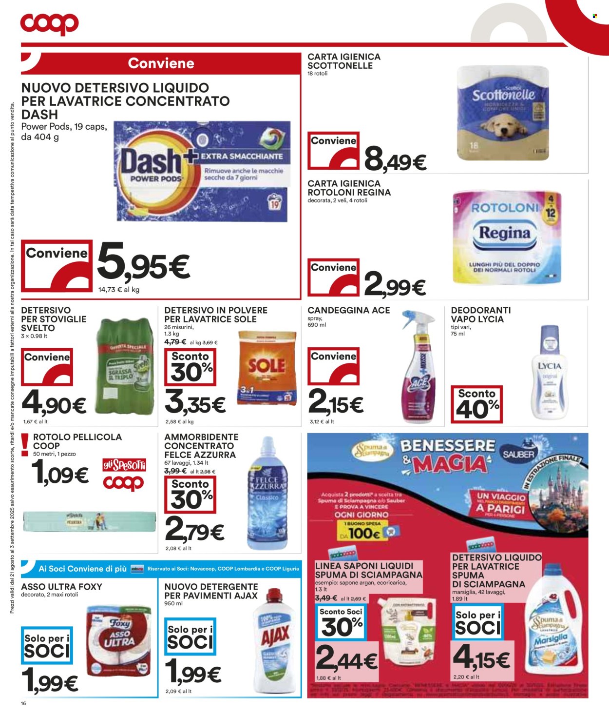 Volantino Coop - 21/8/2025 - 3/9/2025. Pagina 16