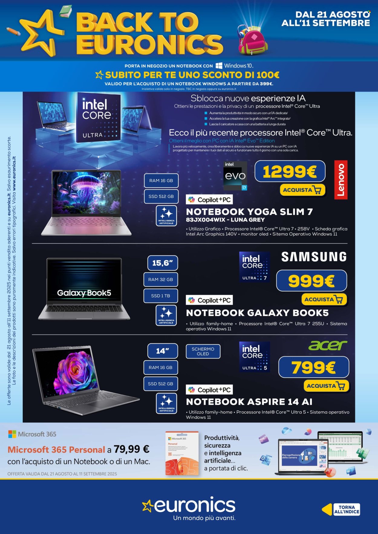 Volantino Euronics - 21/8/2025 - 11/9/2025. Pagina 4