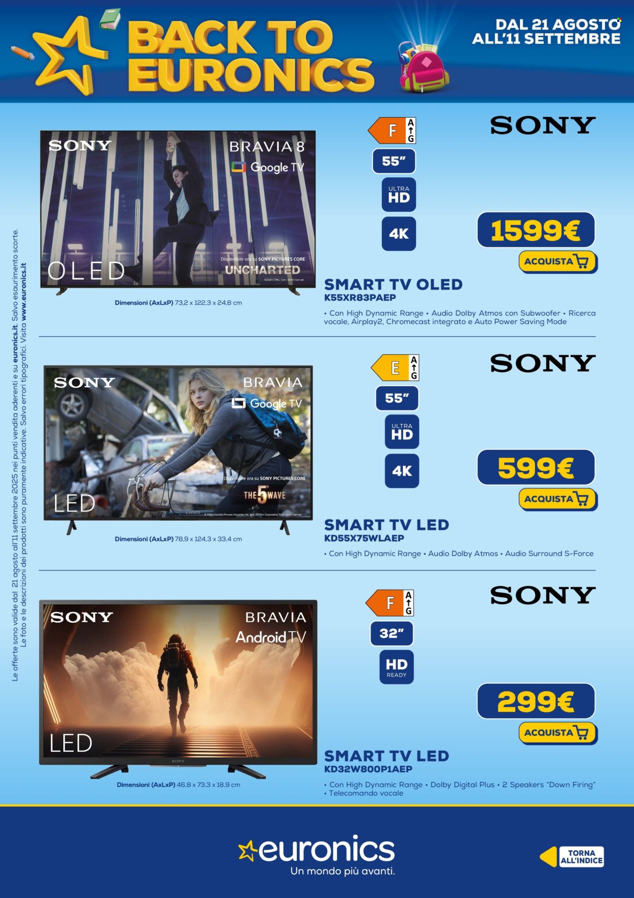 Volantino Euronics - 21/8/2025 - 11/9/2025. Pagina 20