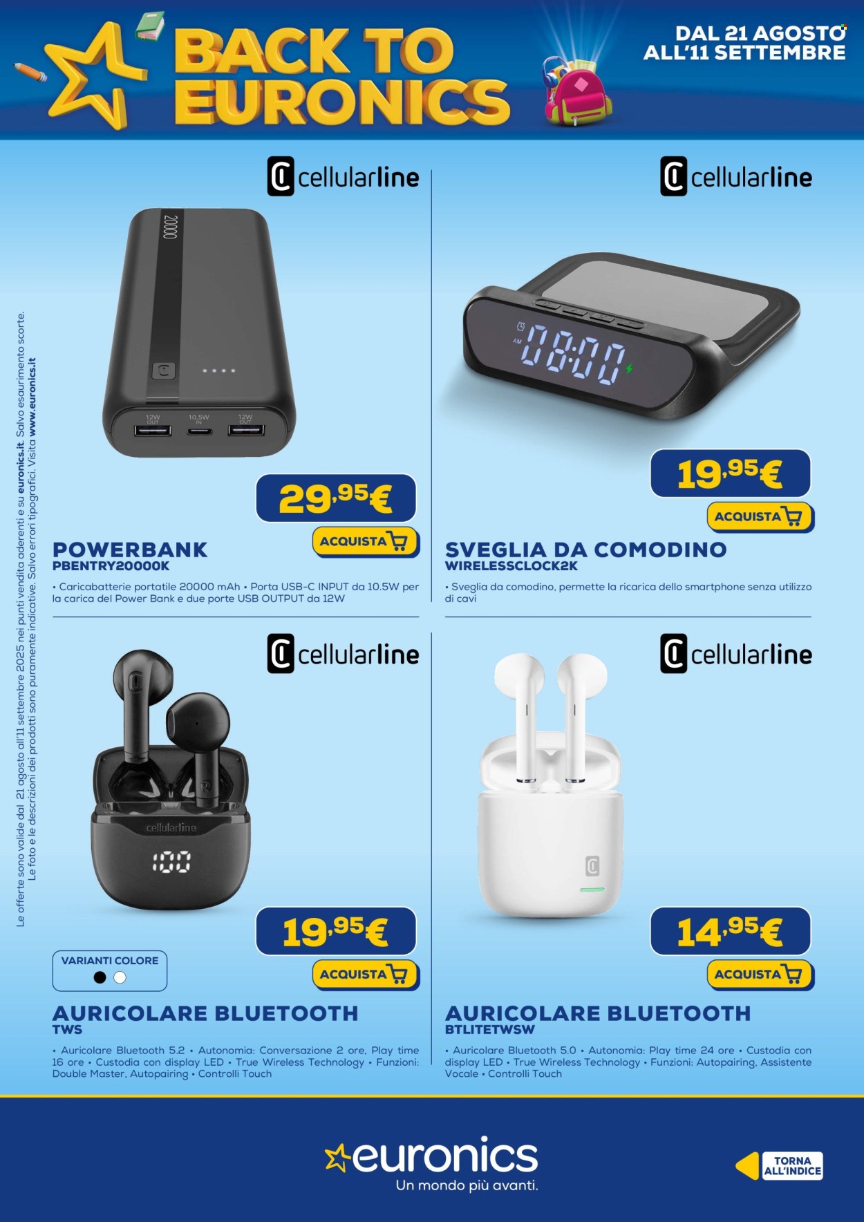 Volantino Euronics - 21/8/2025 - 11/9/2025. Pagina 26