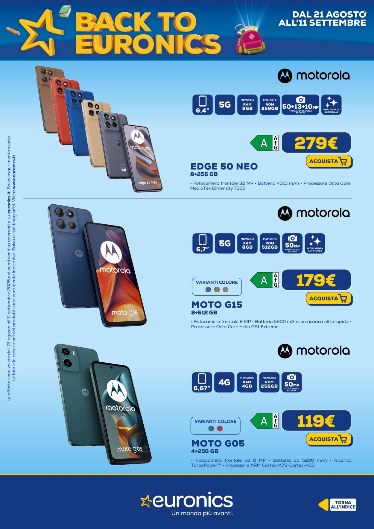 Volantino Euronics - 21/8/2025 - 11/9/2025. Pagina 29