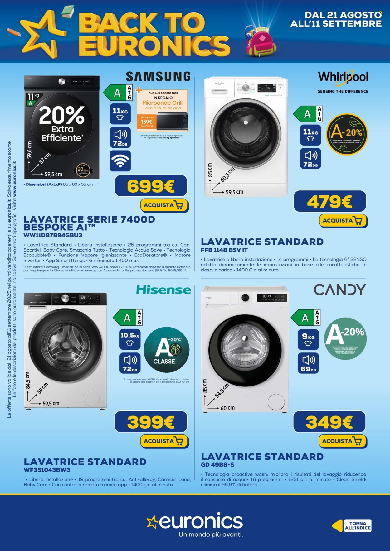 Volantino Euronics - 21/8/2025 - 11/9/2025. Pagina 32