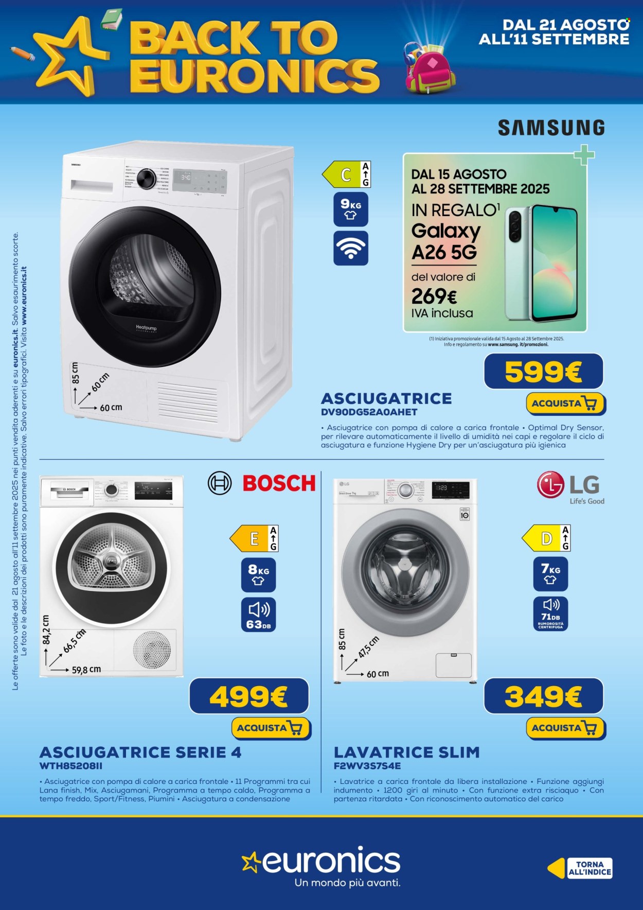 Volantino Euronics - 21/8/2025 - 11/9/2025. Pagina 33