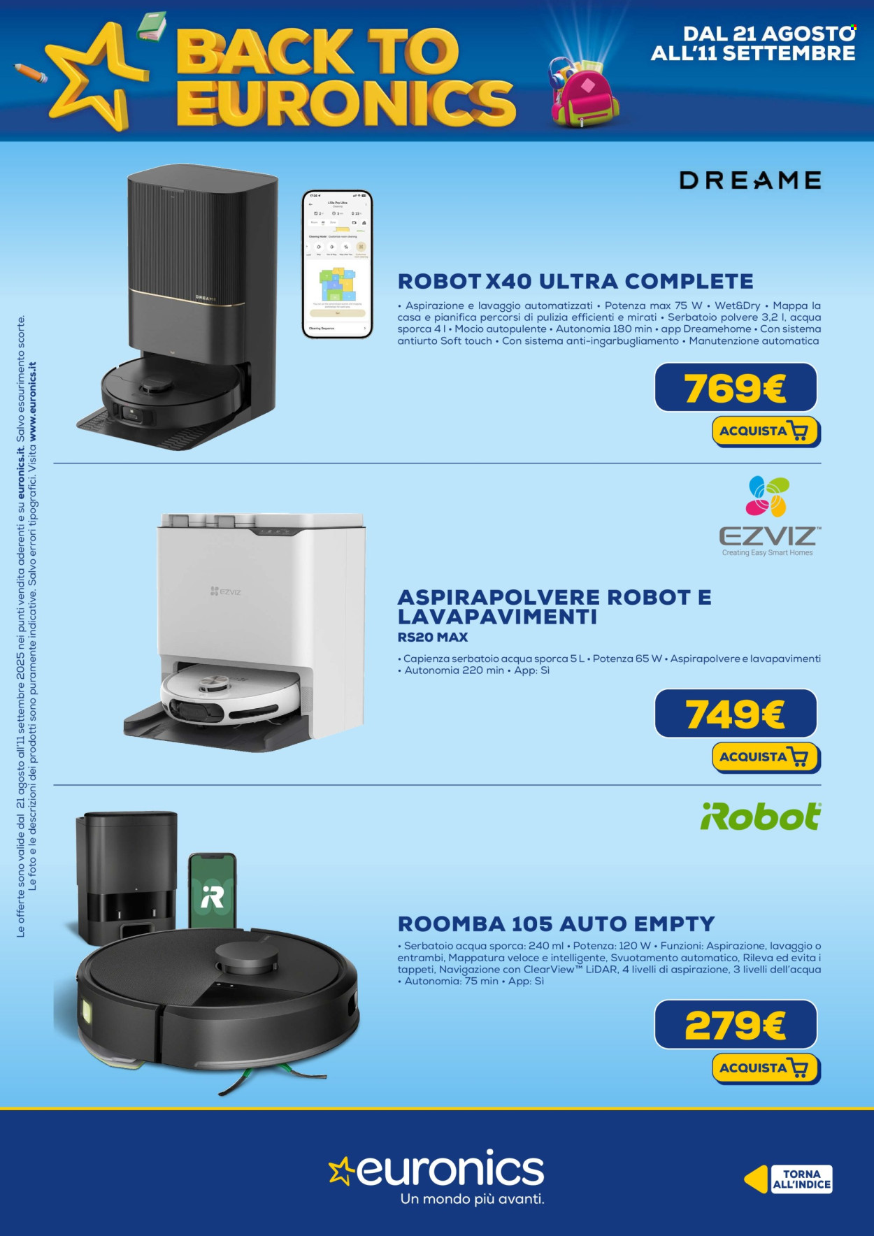 Volantino Euronics - 21/8/2025 - 11/9/2025. Pagina 40