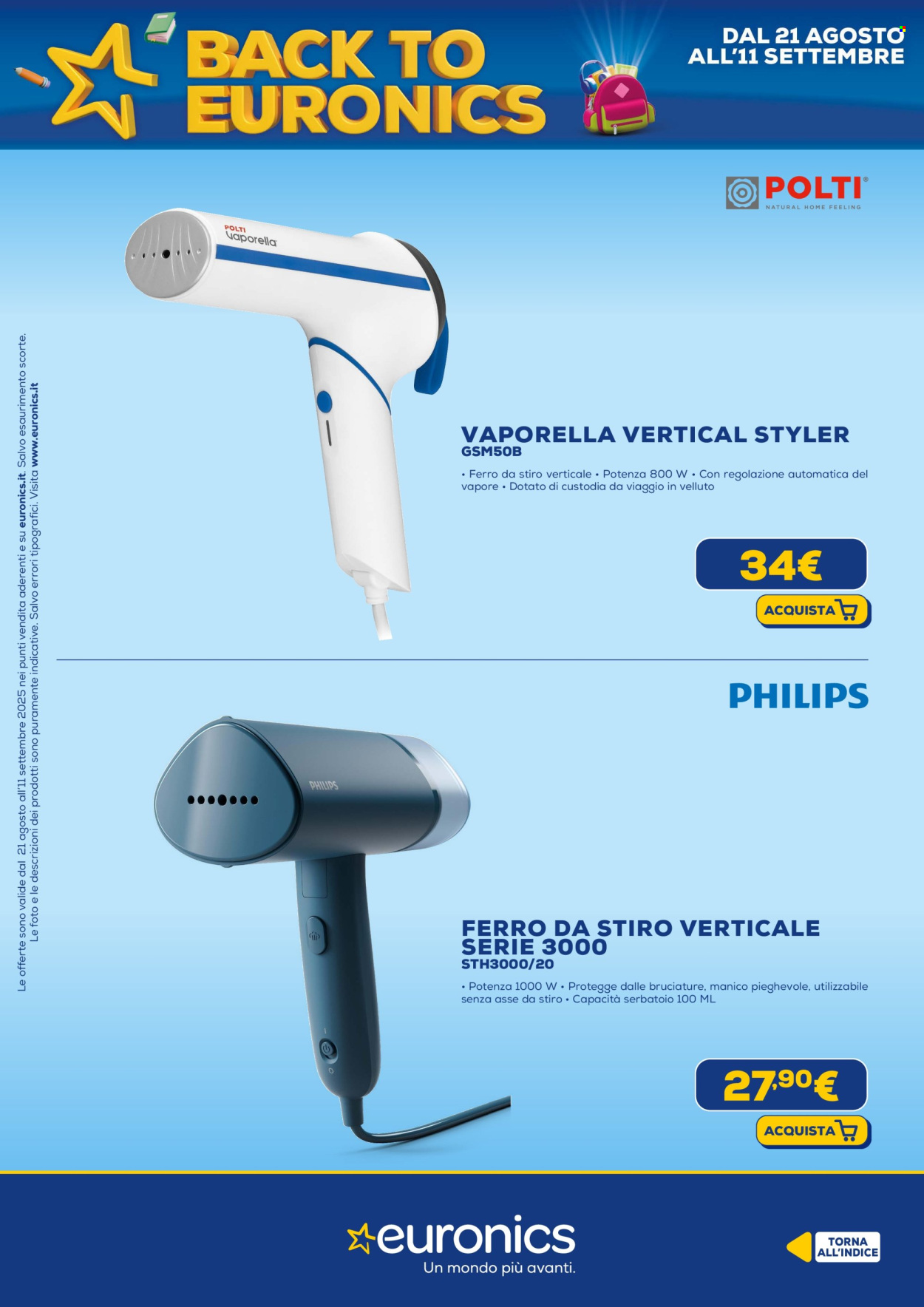Volantino Euronics - 21/8/2025 - 11/9/2025. Pagina 43