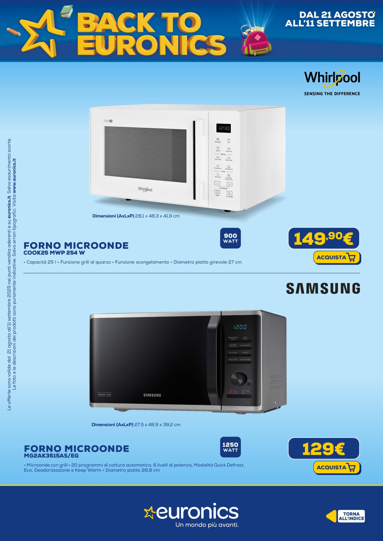 Volantino Euronics - 21/8/2025 - 11/9/2025. Pagina 44