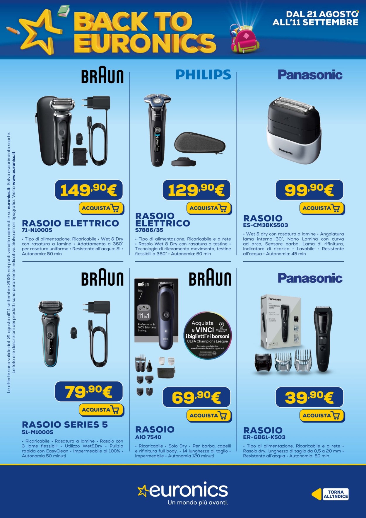 Volantino Euronics - 21/8/2025 - 11/9/2025. Pagina 49