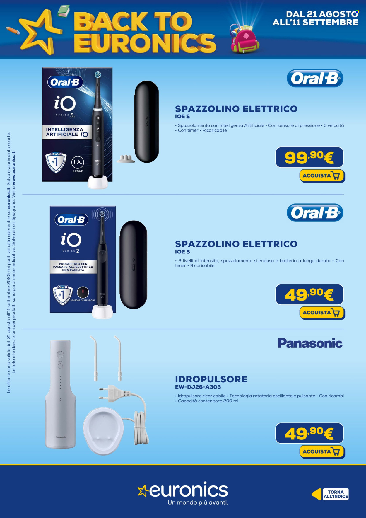 Volantino Euronics - 21/8/2025 - 11/9/2025. Pagina 50