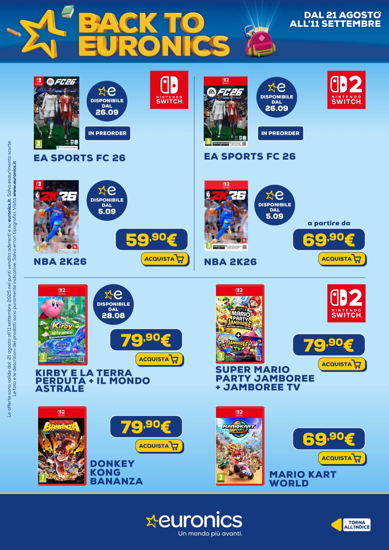 Volantino Euronics - 21/8/2025 - 11/9/2025. Pagina 51