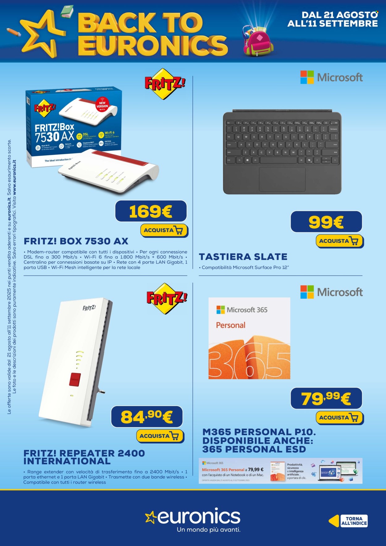Volantino Euronics - 21/8/2025 - 11/9/2025. Pagina 55