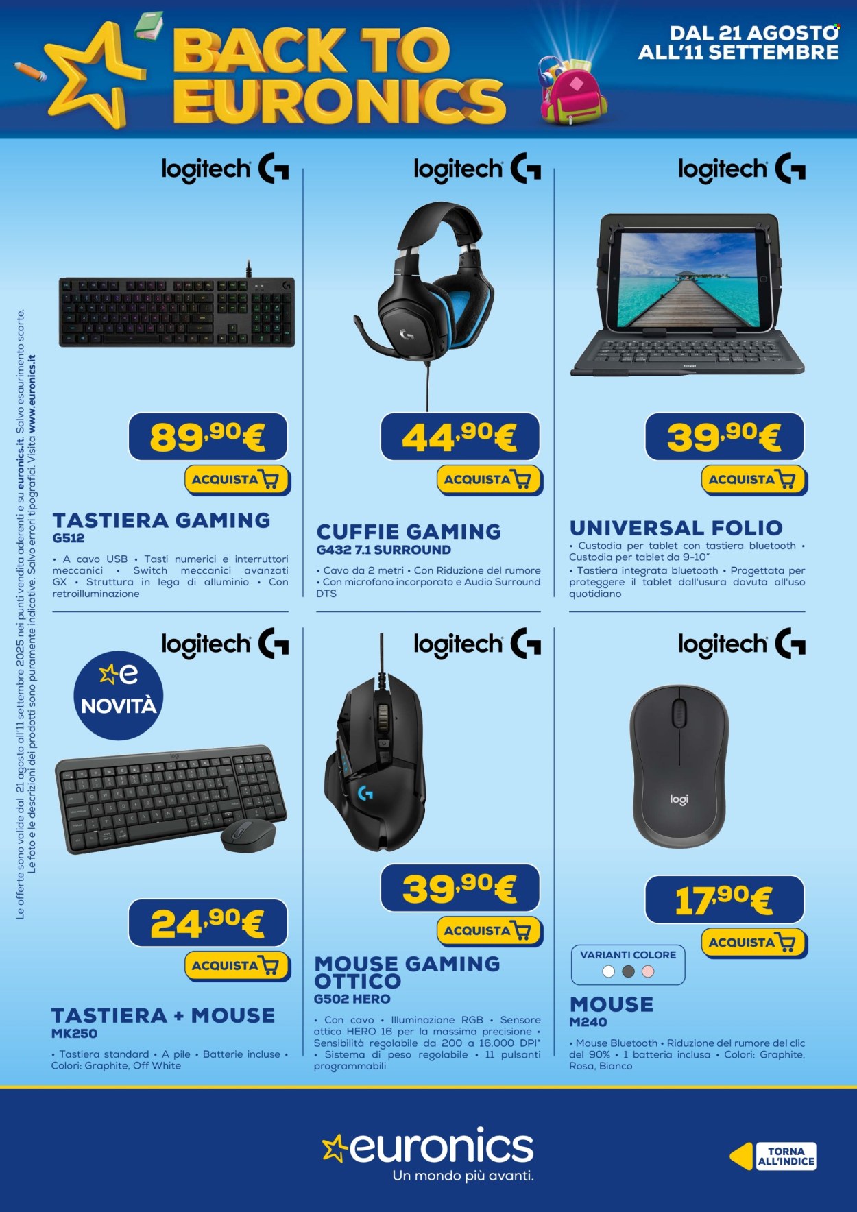 Volantino Euronics - 21/8/2025 - 11/9/2025. Pagina 57