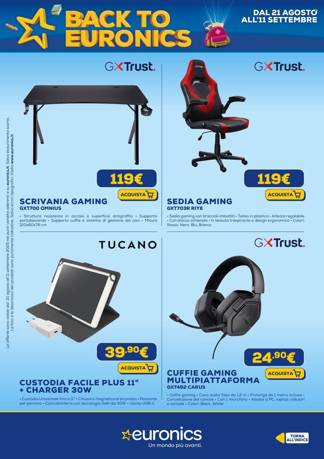 Volantino Euronics - 21/8/2025 - 11/9/2025. Pagina 58