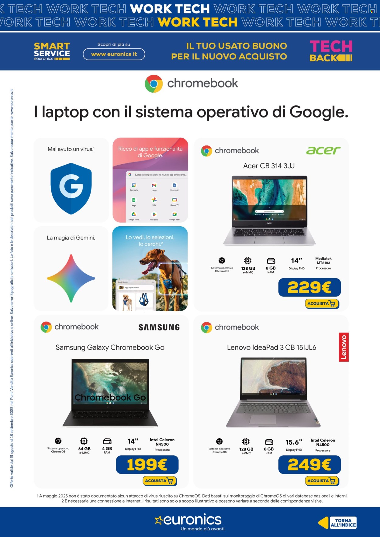Volantino Euronics - 21/8/2025 - 18/9/2025. Pagina 4