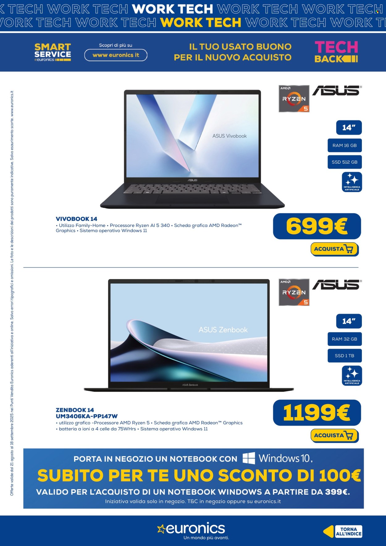 Volantino Euronics - 21/8/2025 - 18/9/2025. Pagina 5