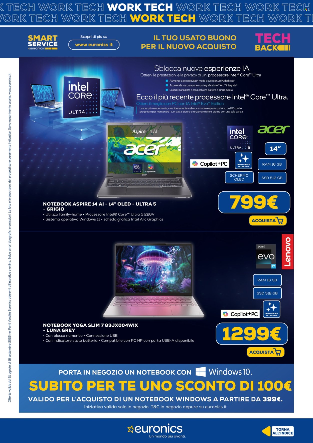 Volantino Euronics - 21/8/2025 - 18/9/2025. Pagina 6