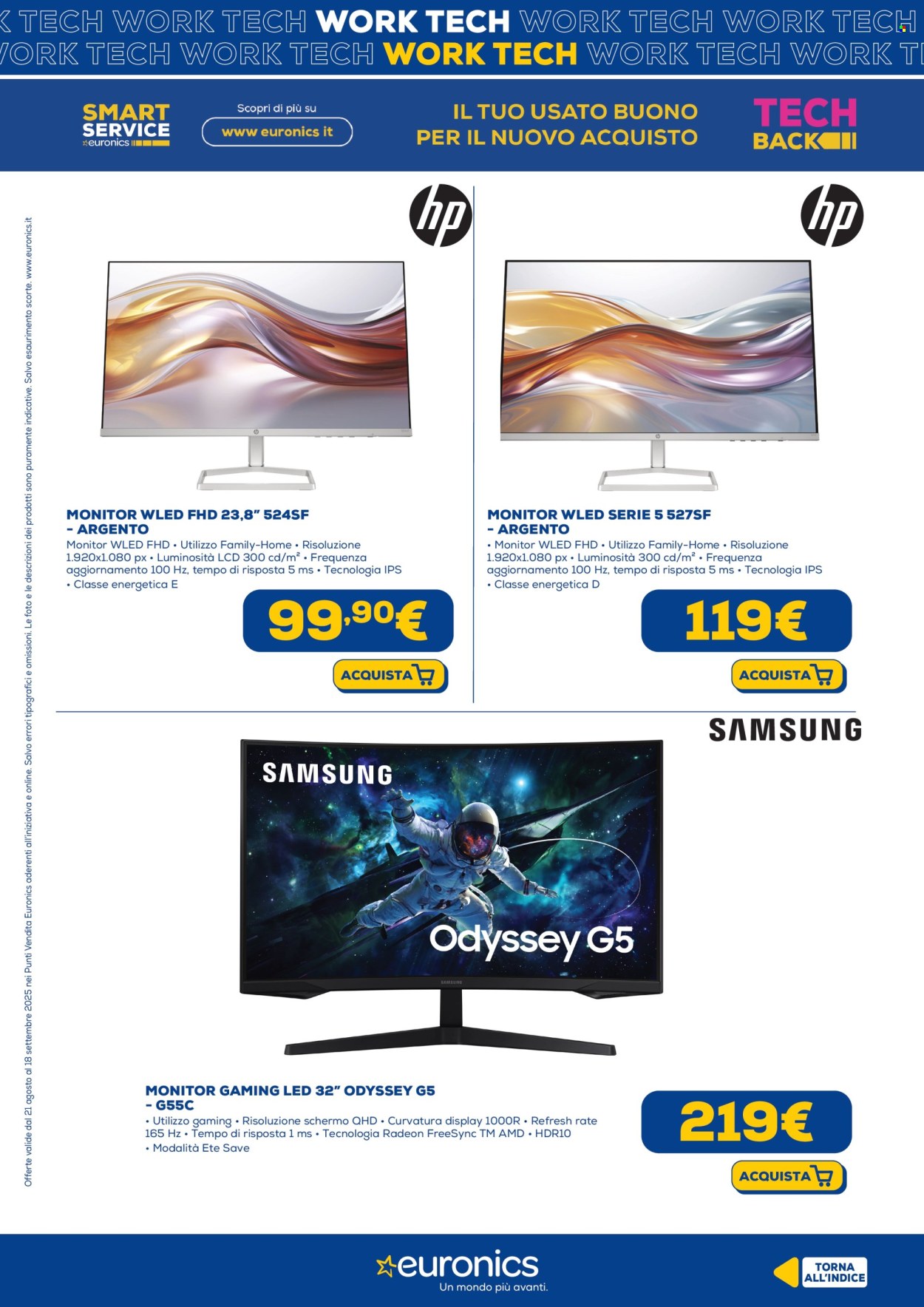 Volantino Euronics - 21/8/2025 - 18/9/2025. Pagina 15