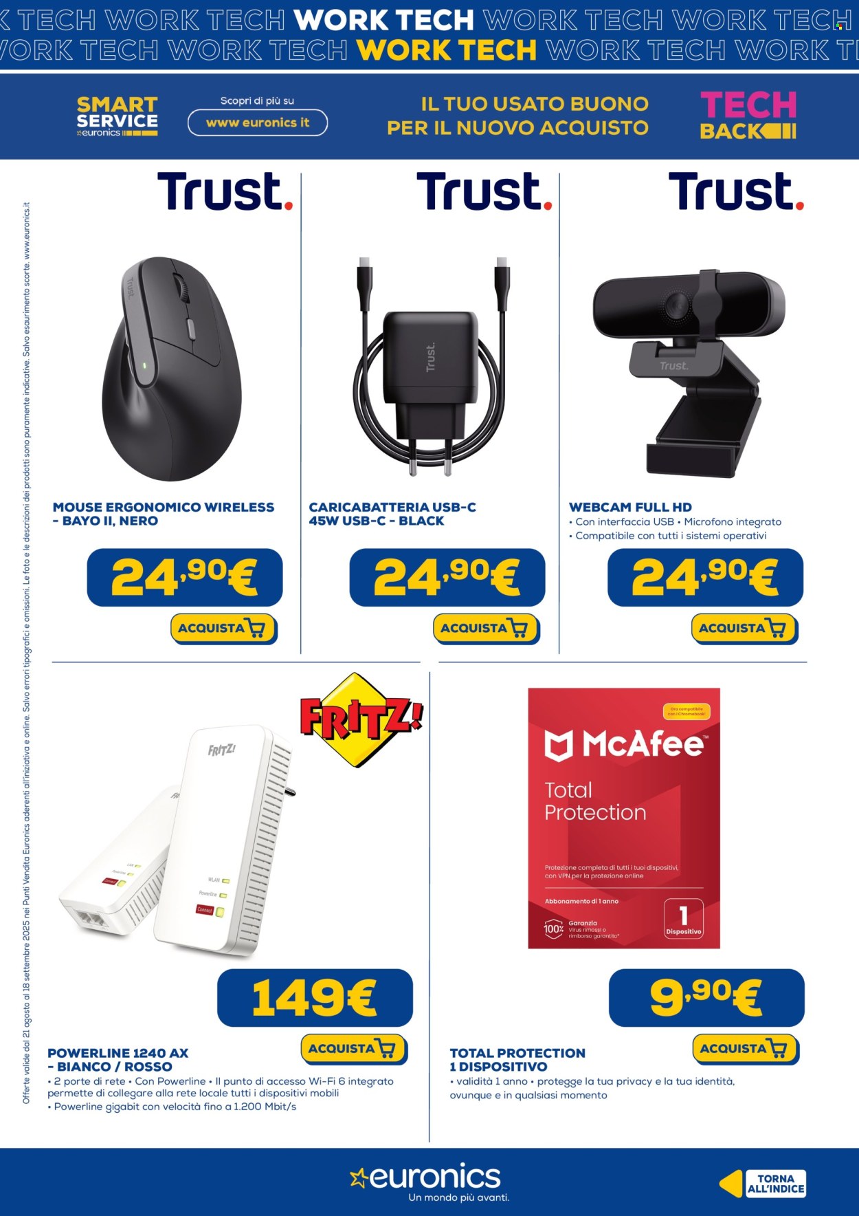 Volantino Euronics - 21/8/2025 - 18/9/2025. Pagina 18