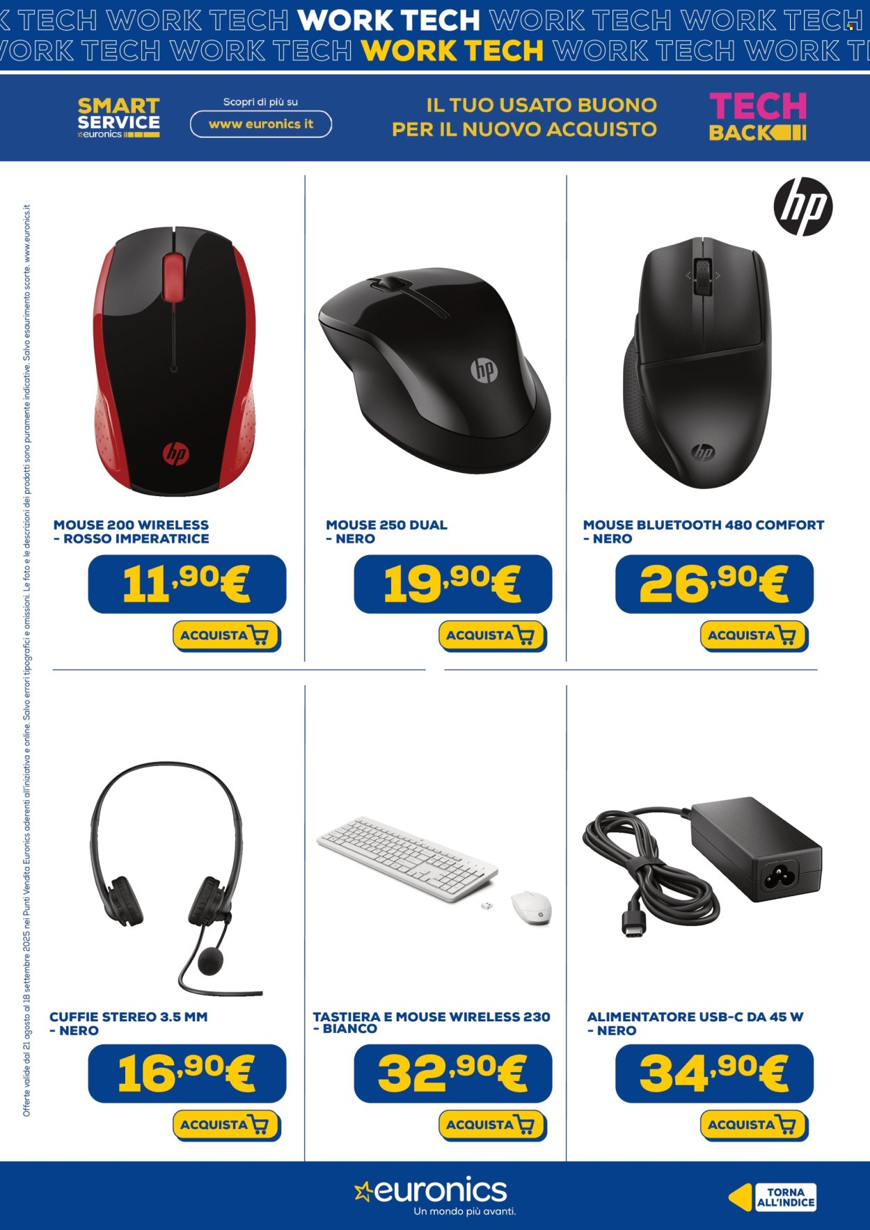 Volantino Euronics - 21/8/2025 - 18/9/2025. Pagina 20