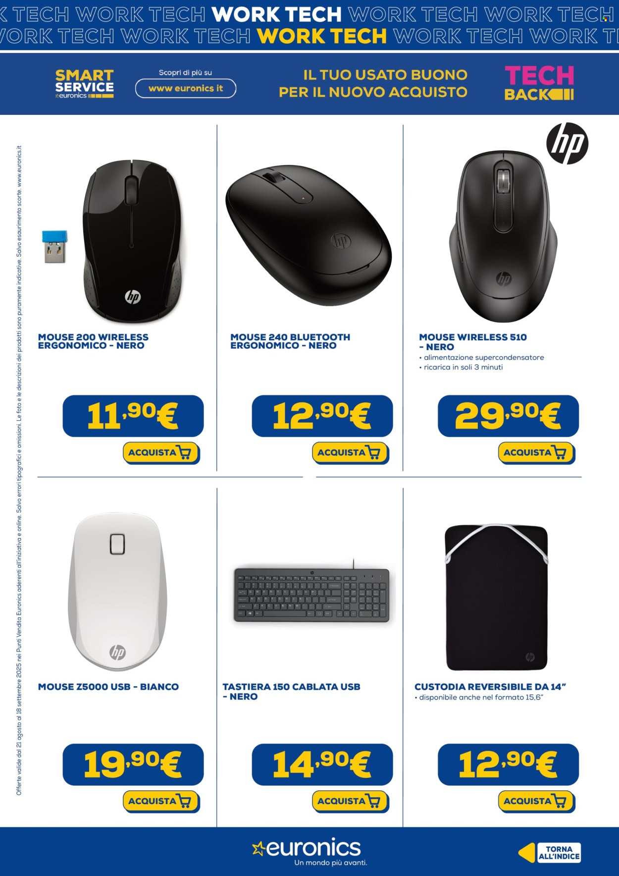Volantino Euronics - 21/8/2025 - 18/9/2025. Pagina 21
