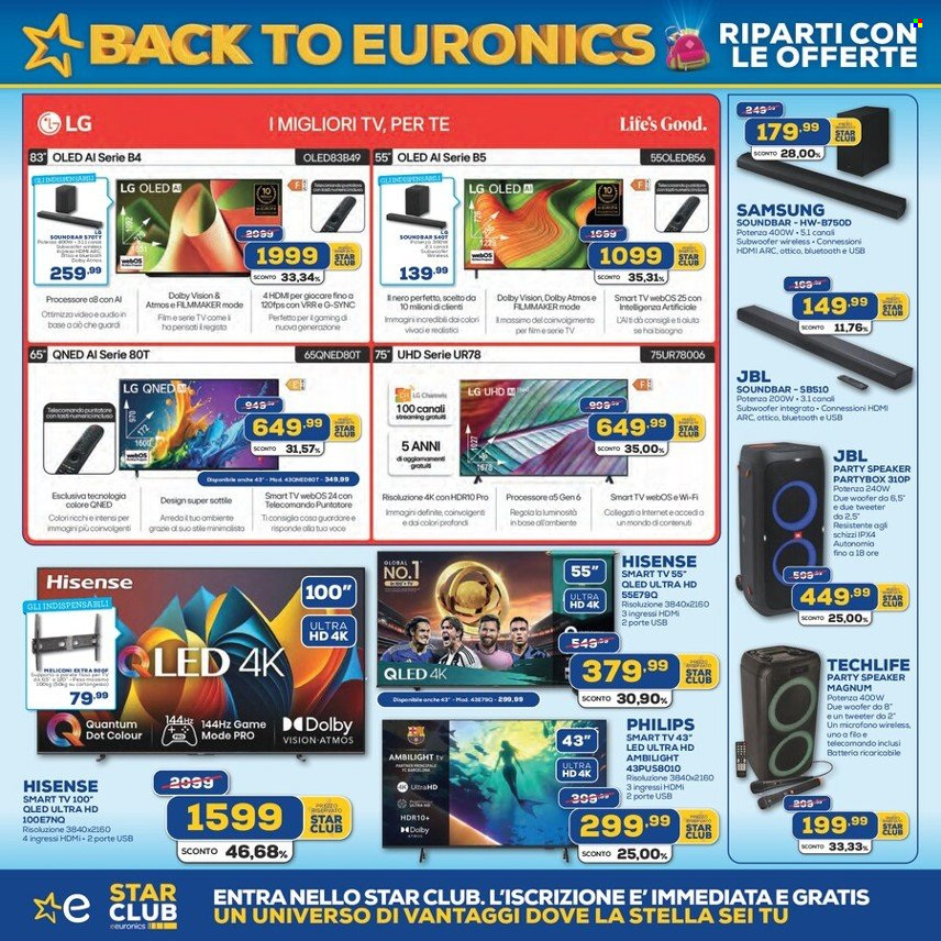 Volantino Euronics - 21/8/2025 - 11/9/2025. Pagina 4