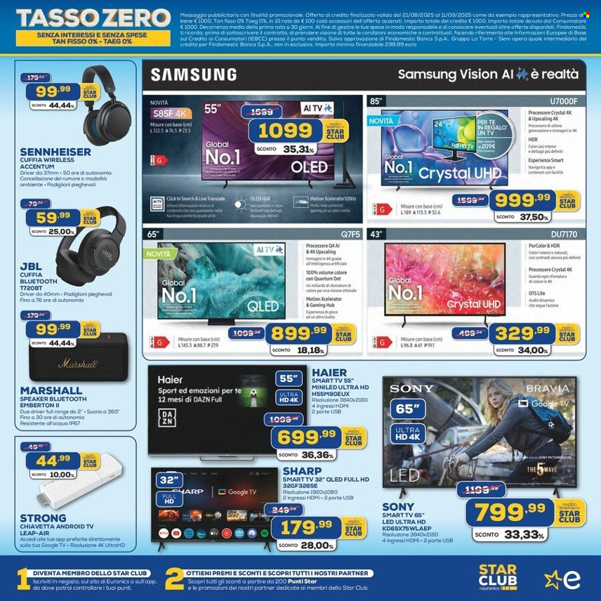 Volantino Euronics - 21/8/2025 - 11/9/2025. Pagina 5