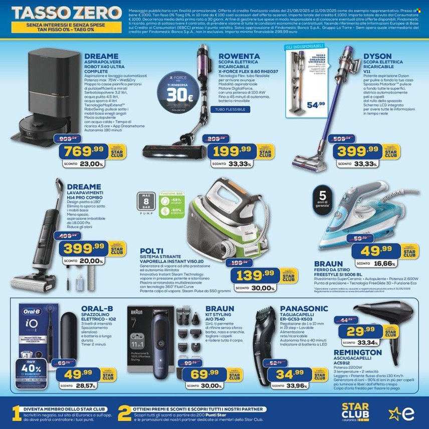 Volantino Euronics - 21/8/2025 - 11/9/2025. Pagina 9