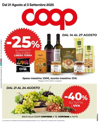 Volantino Coop - 21/8/2025 - 3/9/2025.