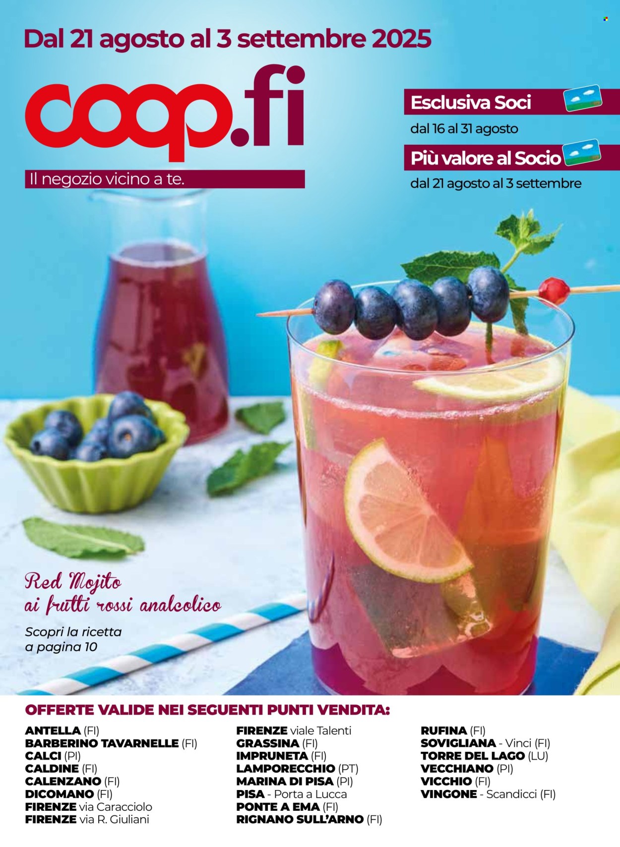 Volantino Coop - 21/8/2025 - 3/9/2025. Pagina 1