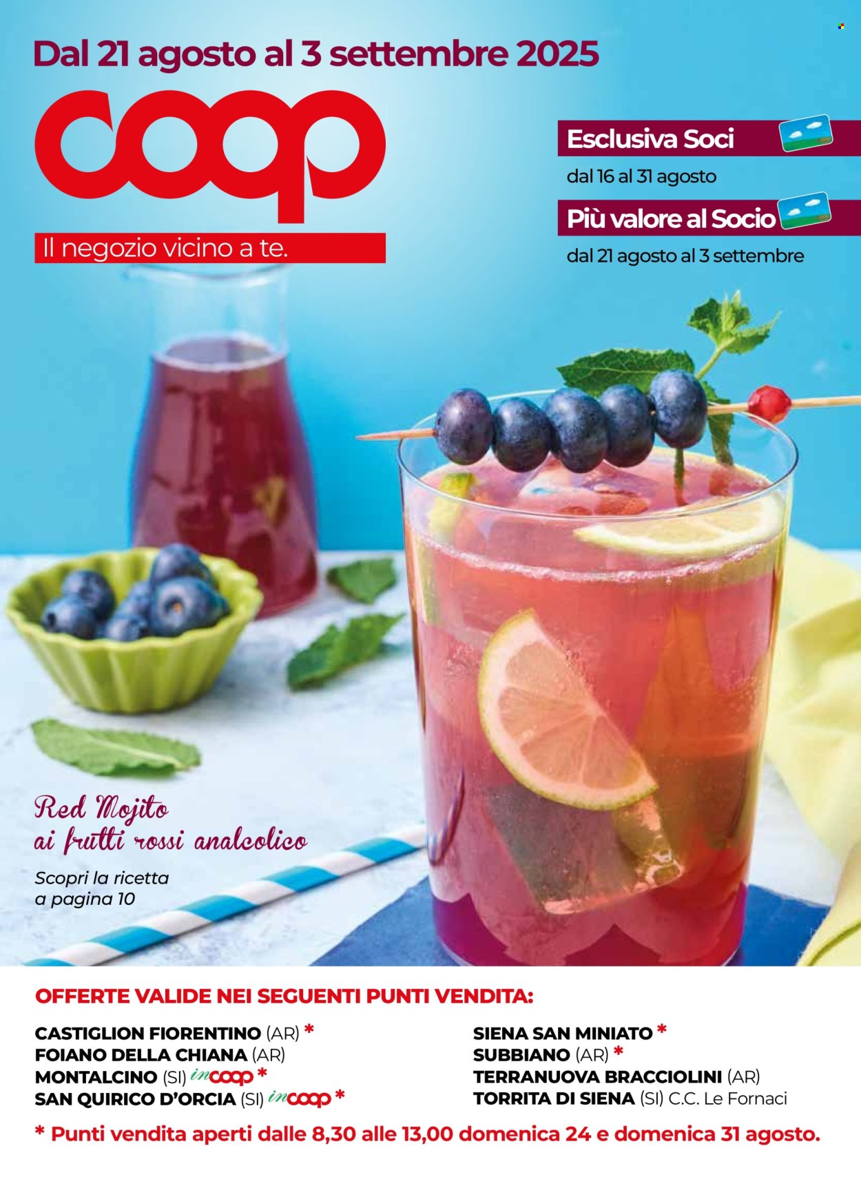 Volantino Coop - 21/8/2025 - 3/9/2025. Pagina 1